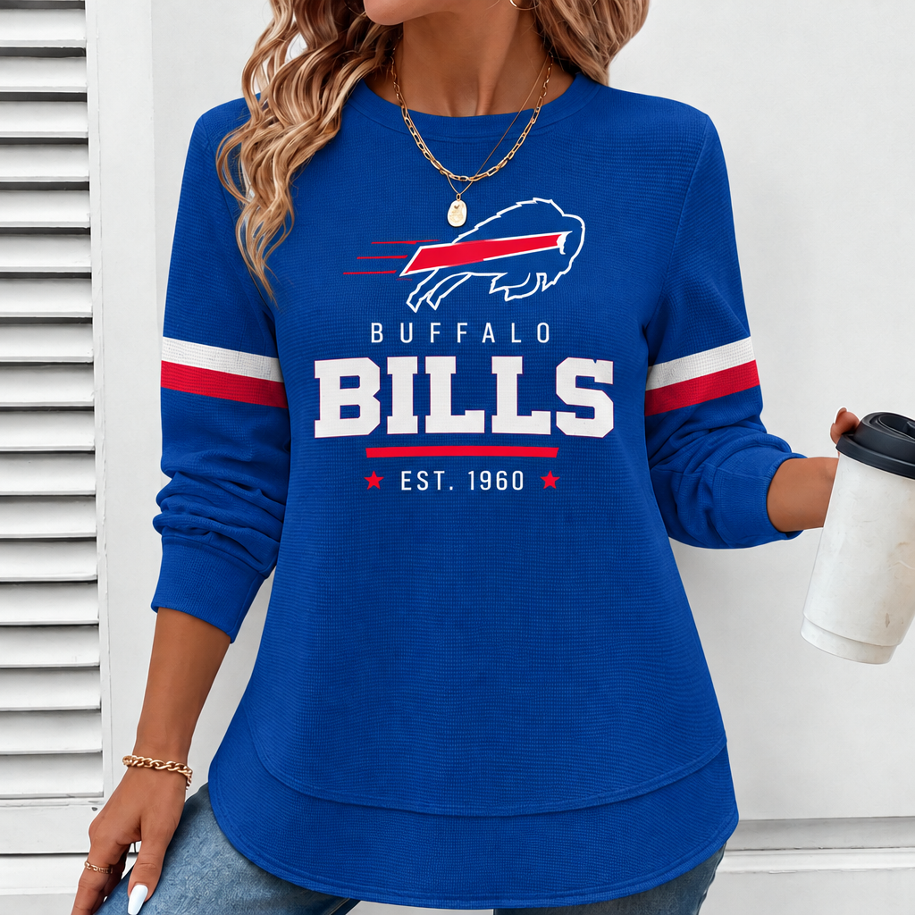 Women's Football Fan Graphic Crewneck Sweatshirt