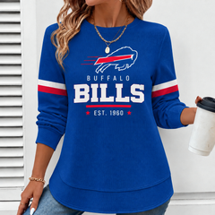 Women's Football Fan Graphic Crewneck Sweatshirt