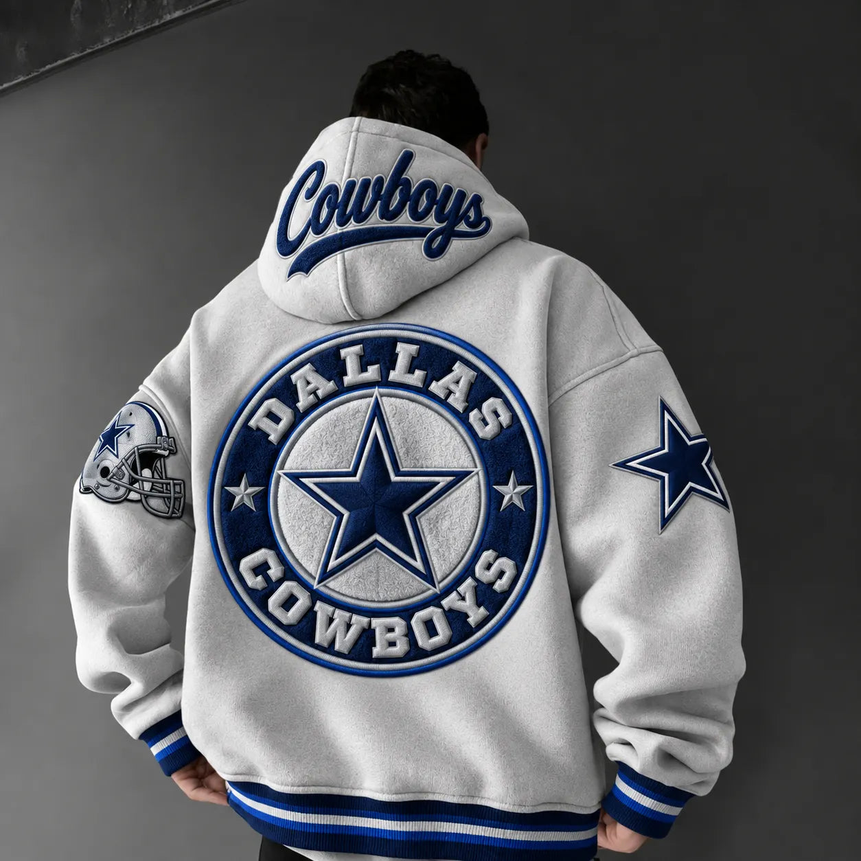 Rugby-print Hoodie