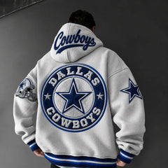 Rugby-print Hoodie