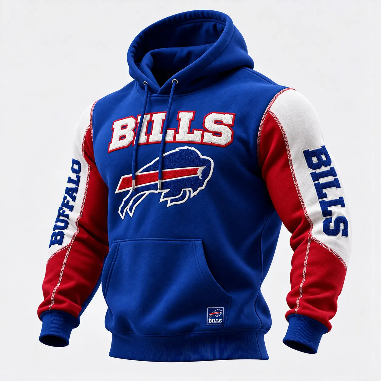 Rugby-print Hooded Sweatshirt