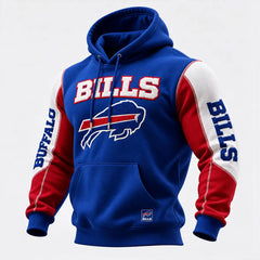 Rugby-print Hooded Sweatshirt