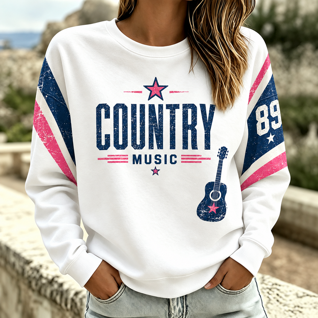 Women's American country-style sweatshirt