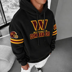 Rugby-print Hoodie