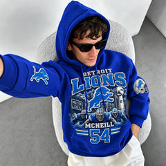 Rugby-print Hoodie