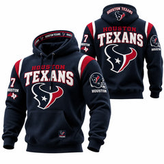 Rugby-print Hooded Sweatshirt