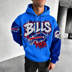 Rugby-print Hoodie