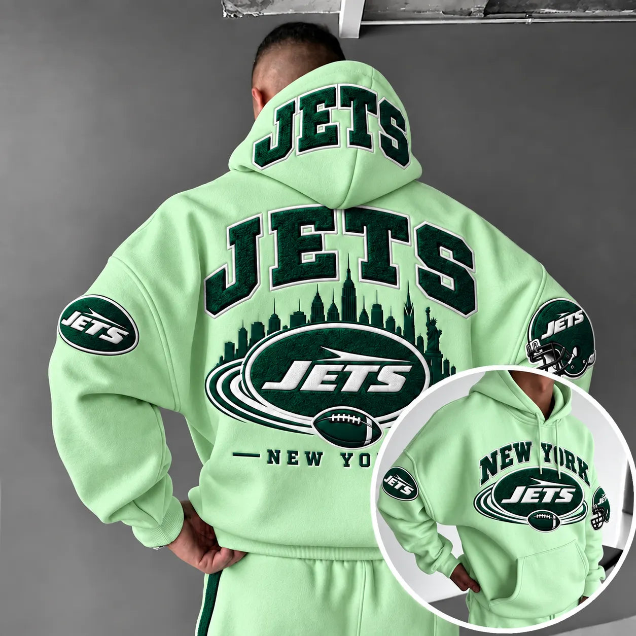 Rugby-print Hoodie
