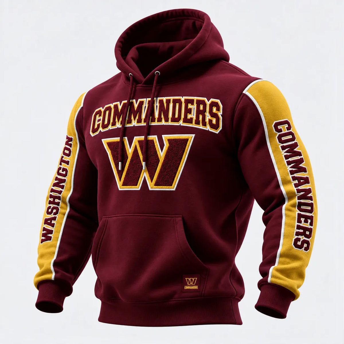 Rugby-print Hooded Sweatshirt