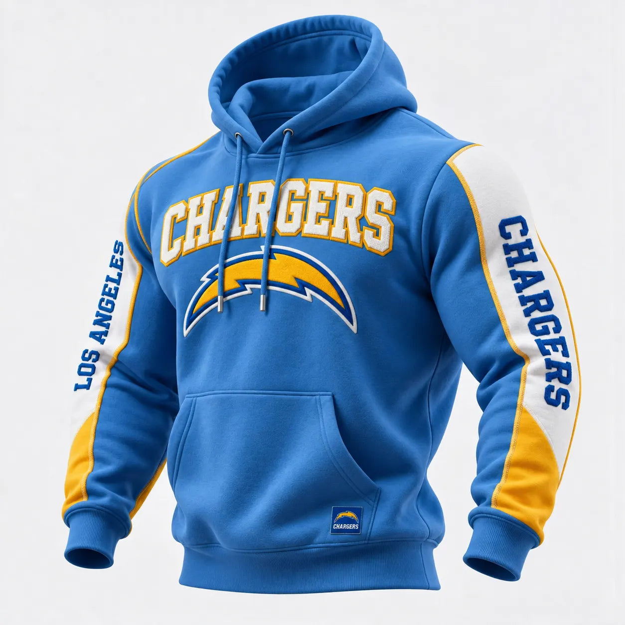 Rugby-print Hooded Sweatshirt