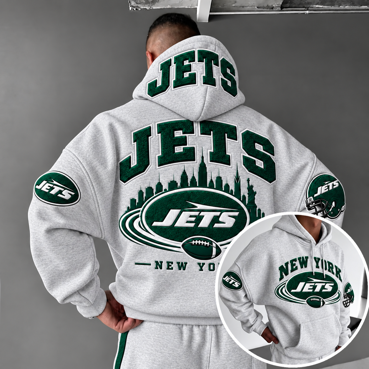 Rugby-print Hoodie