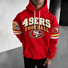 Rugby-print Hoodie