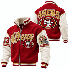 Rugby-style Collar Jacket