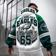 Rugby-print Hoodie