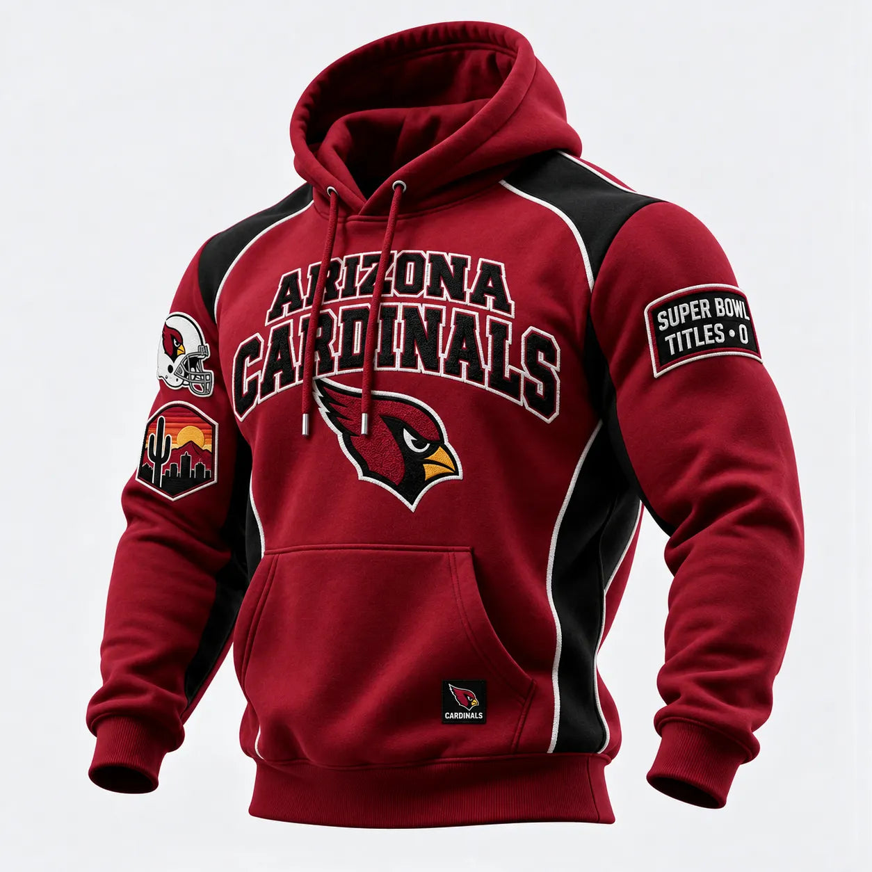 Rugby-print Hooded Sweatshirt