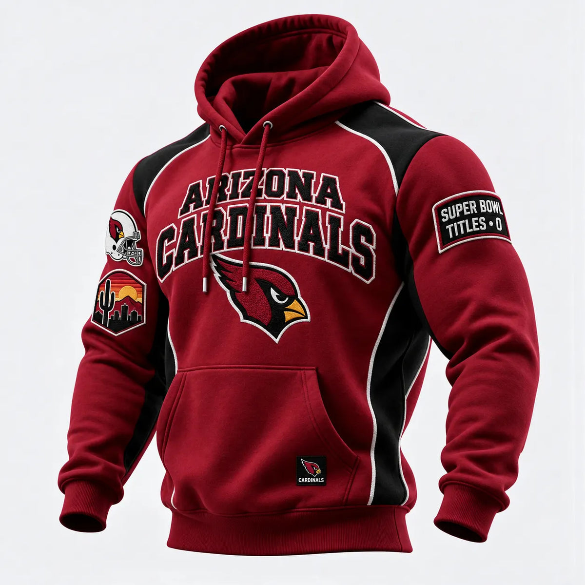 Rugby-print Hooded Sweatshirt