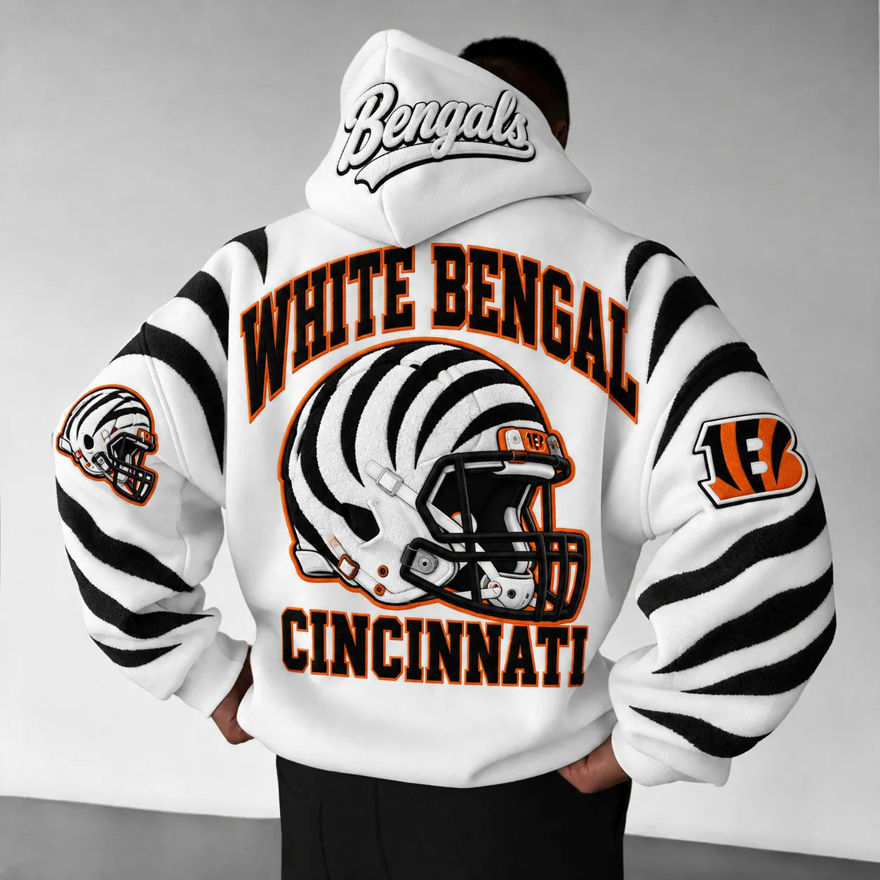 Rugby-print Hoodie