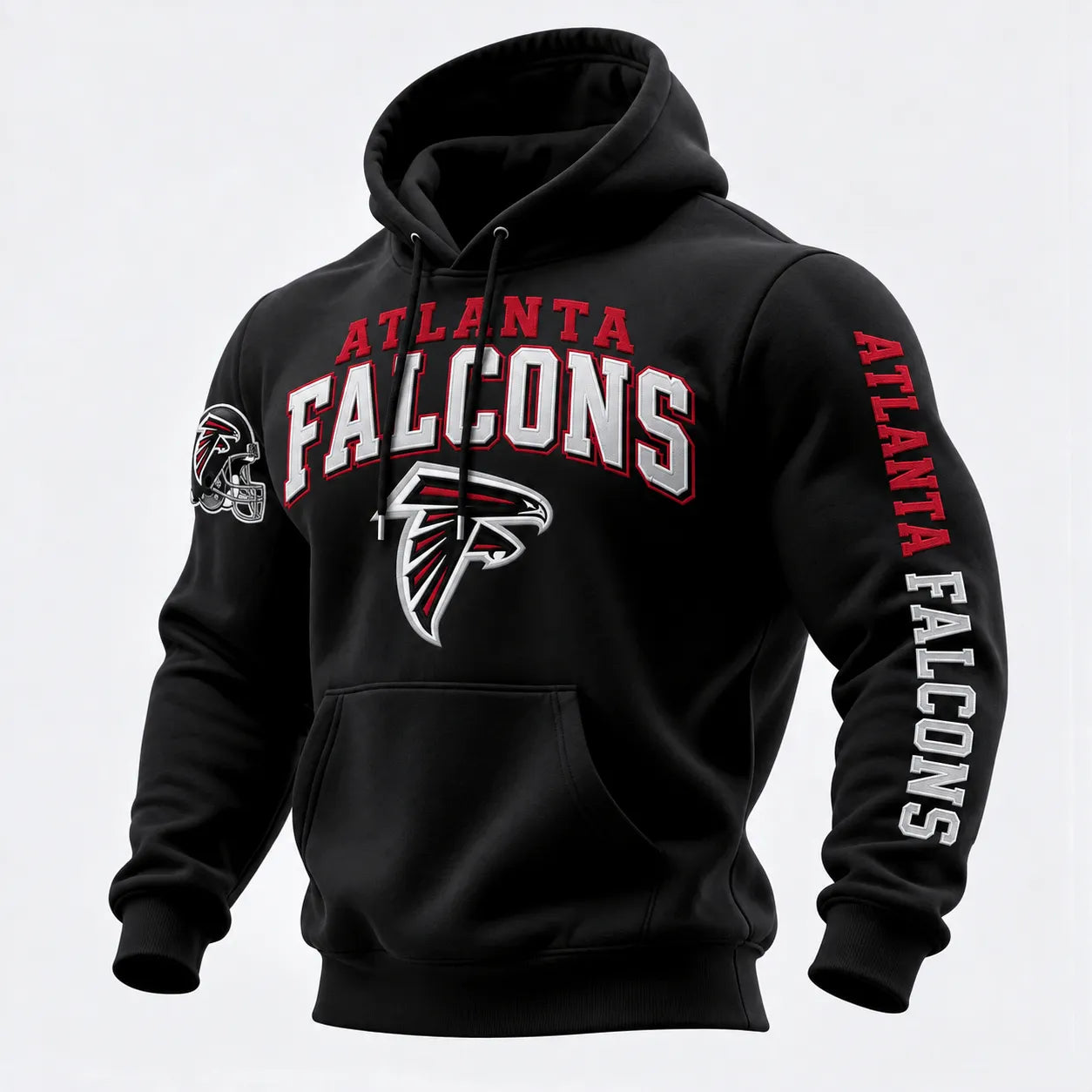 Rugby-print Hooded Sweatshirt
