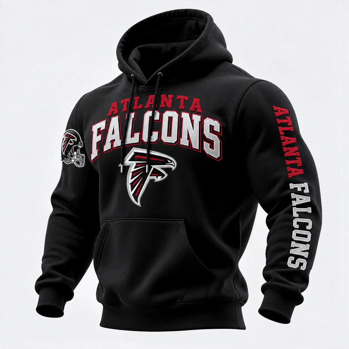 Rugby-print Hooded Sweatshirt