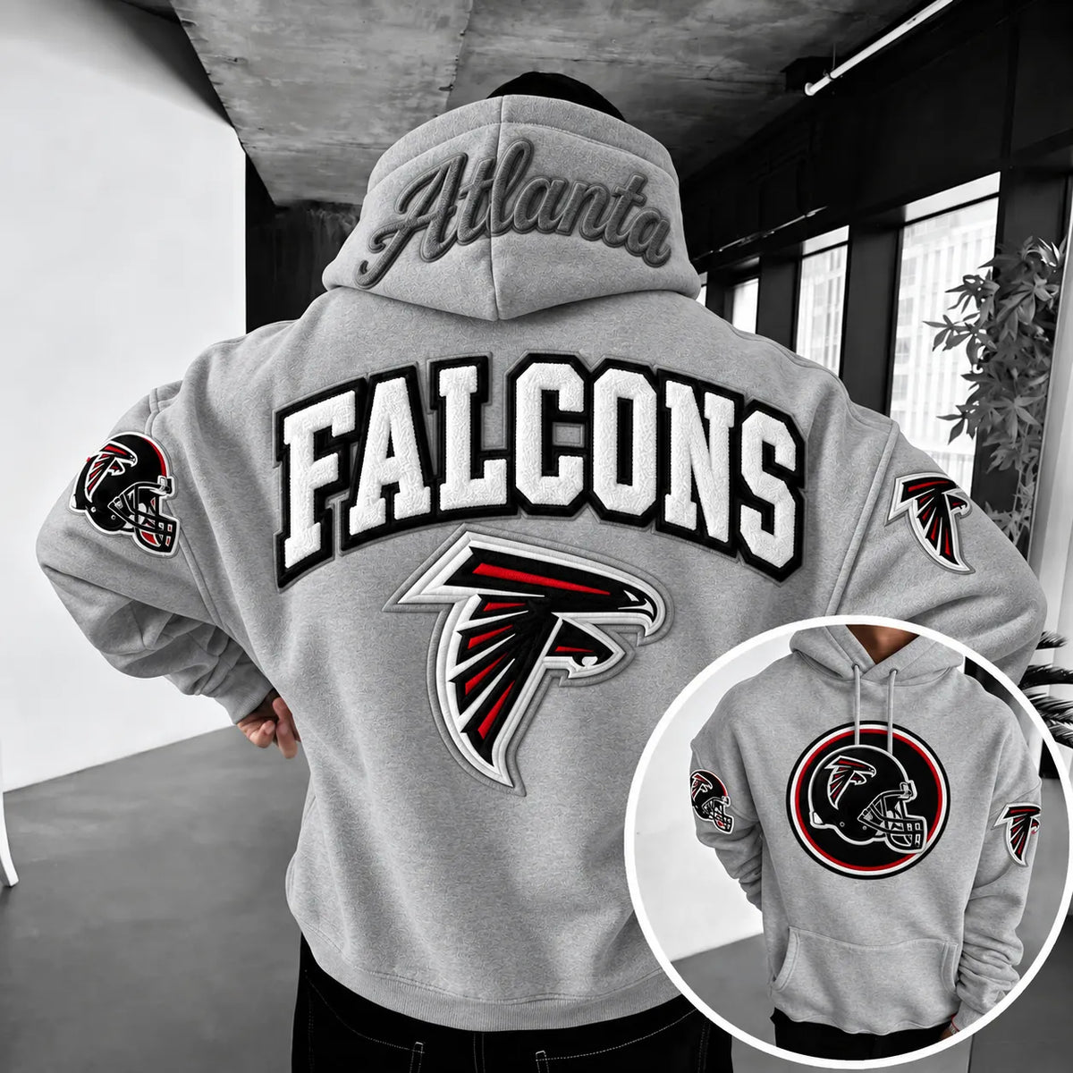 Rugby-print Hoodie