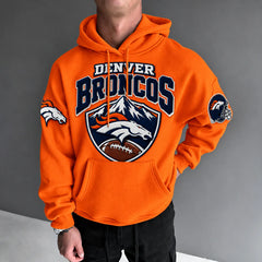 Rugby-print Hoodie