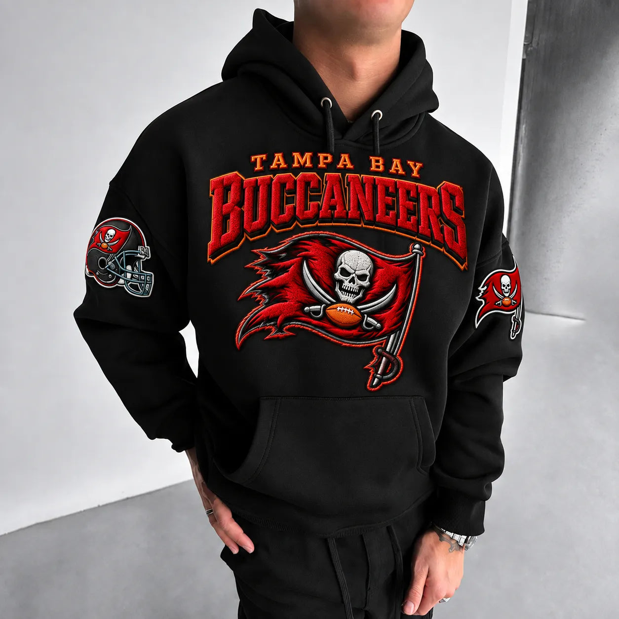 Rugby-print Hoodie