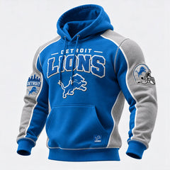 Rugby-print Hooded Sweatshirt
