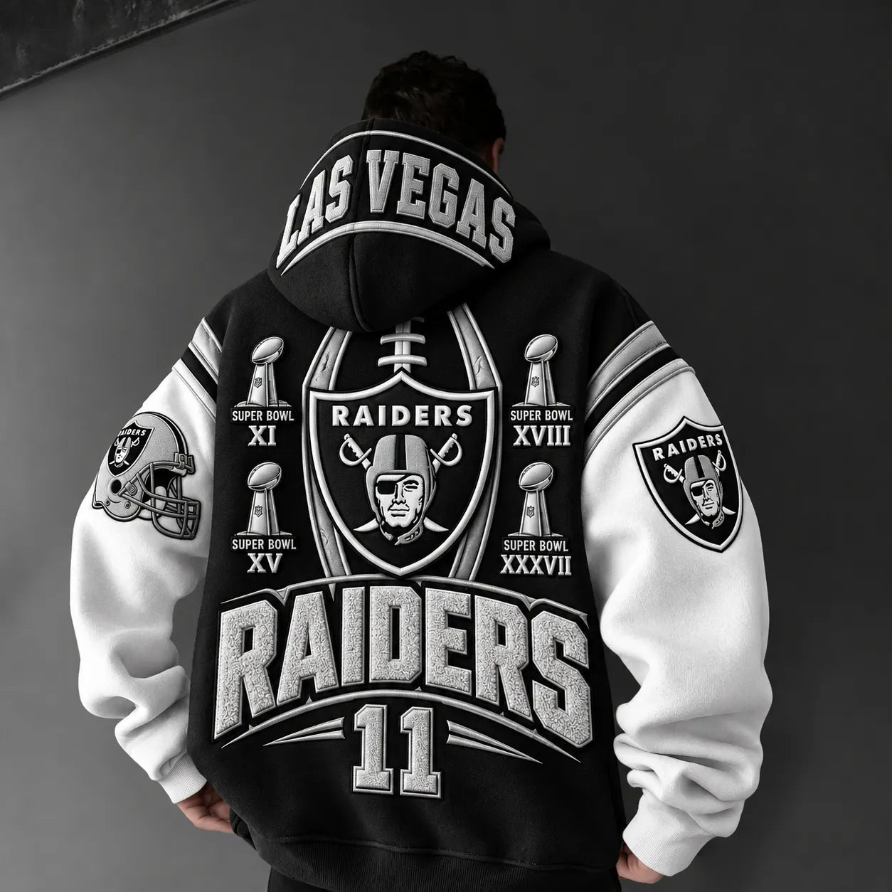 Rugby-print Hoodie