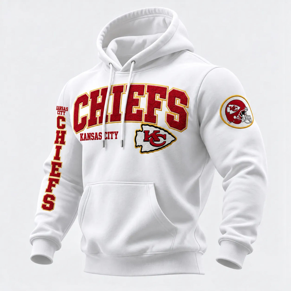 Rugby-print Hooded Sweatshirt