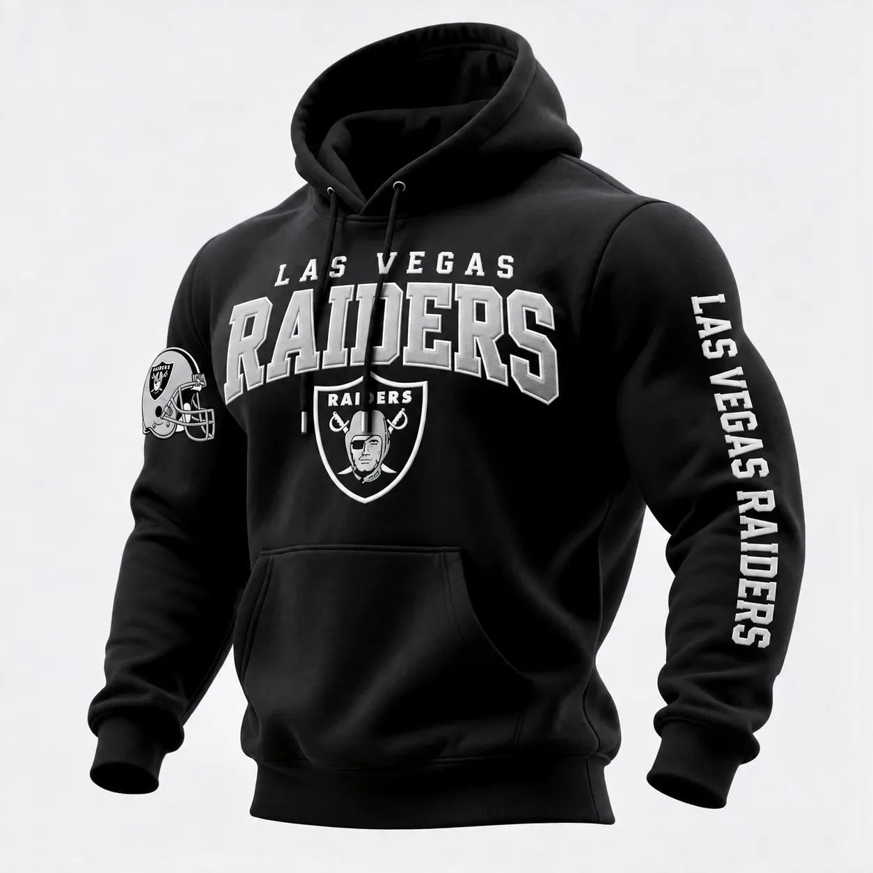 Rugby-print Hooded Sweatshirt