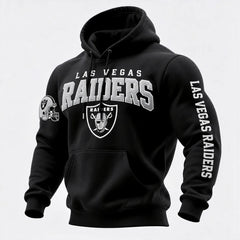 Rugby-print Hooded Sweatshirt