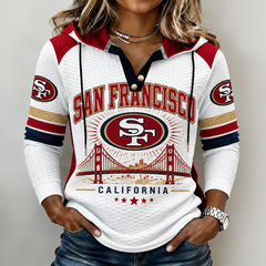 Women's Football Fan Graphic Crewneck Sweatshirt