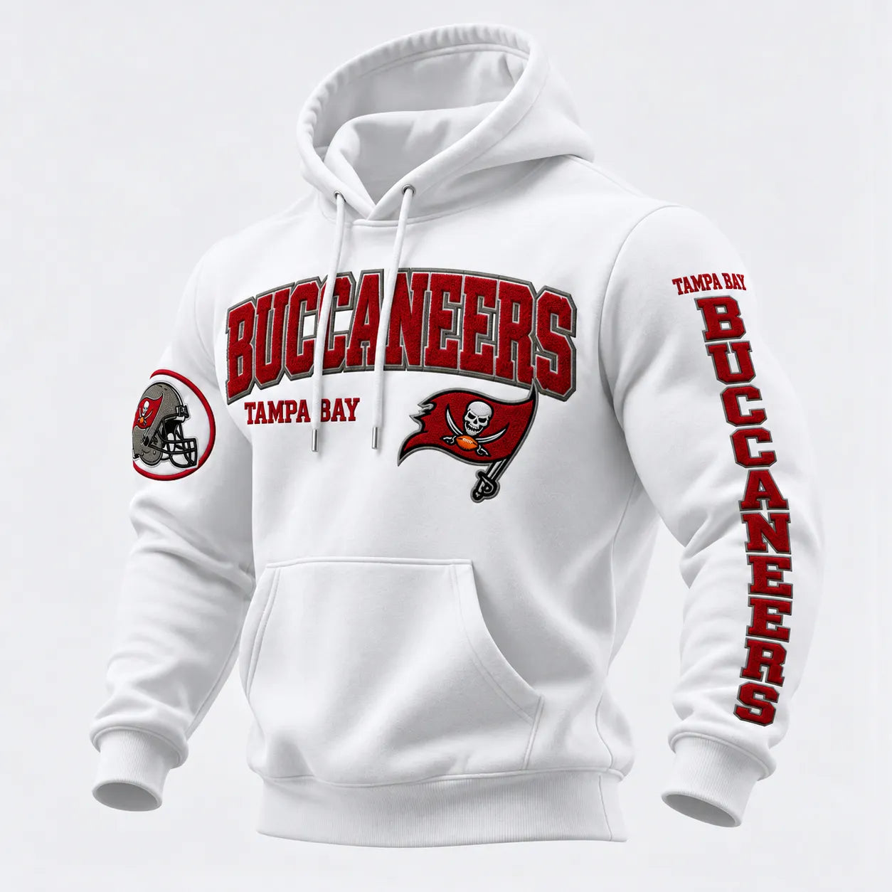Rugby-print Hooded Sweatshirt
