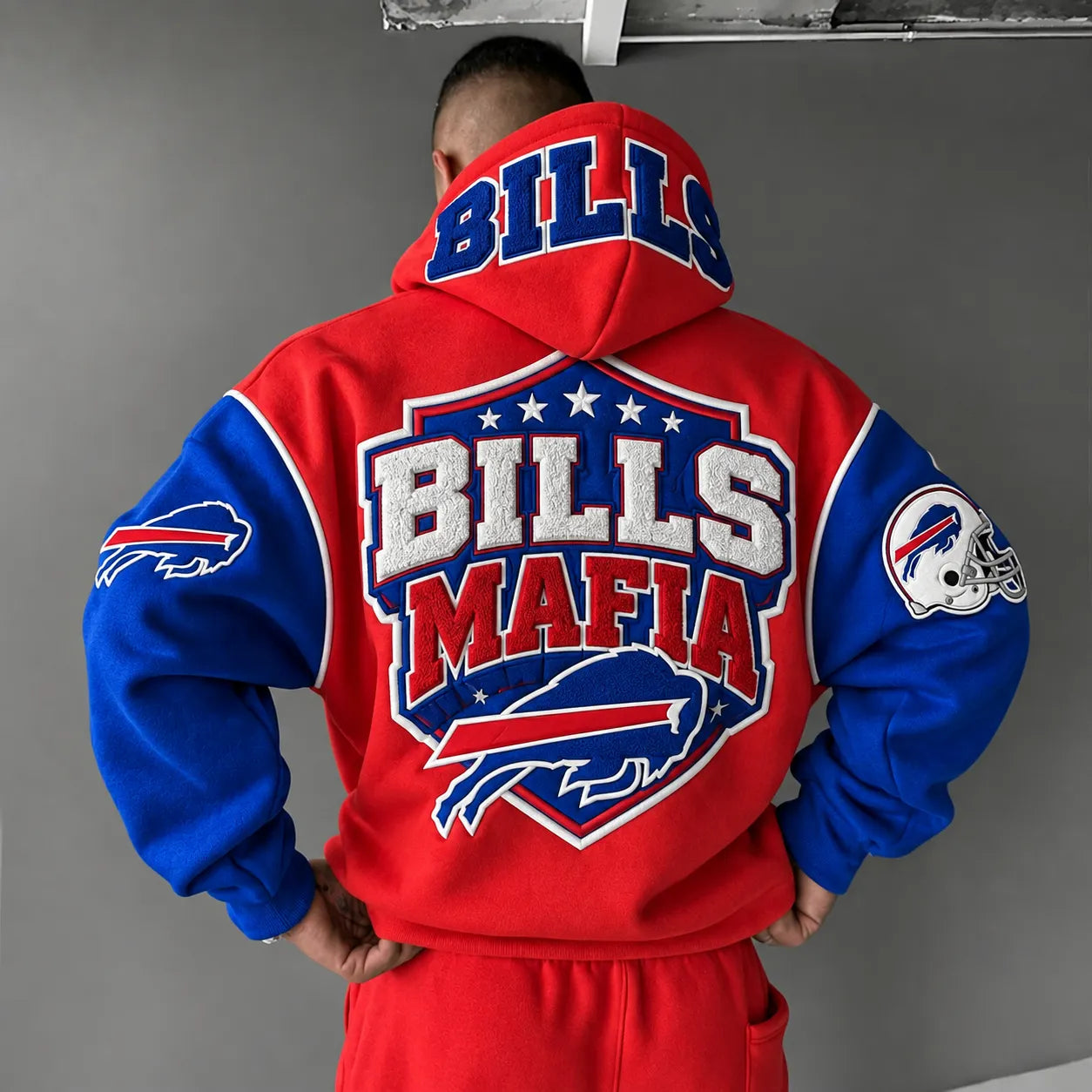 Rugby-print Hoodie