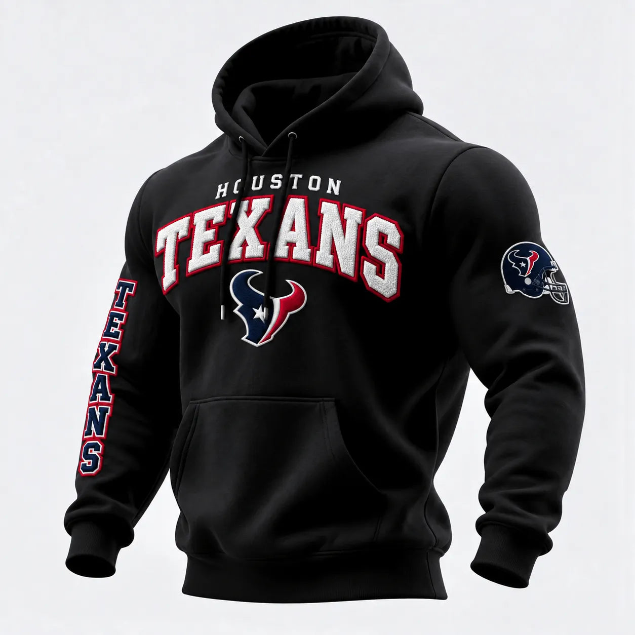 Rugby-print Hooded Sweatshirt