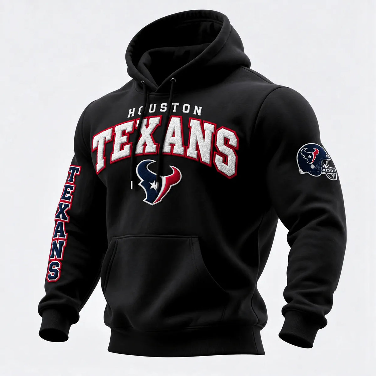 Rugby-print Hooded Sweatshirt