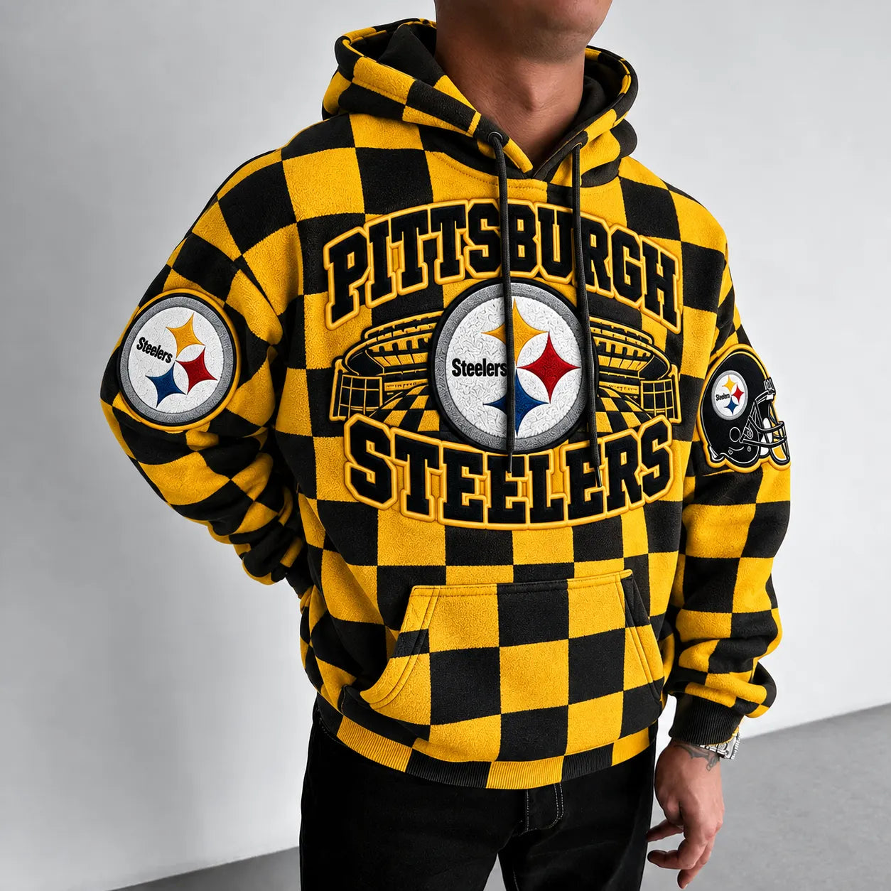 Rugby-print Hoodie
