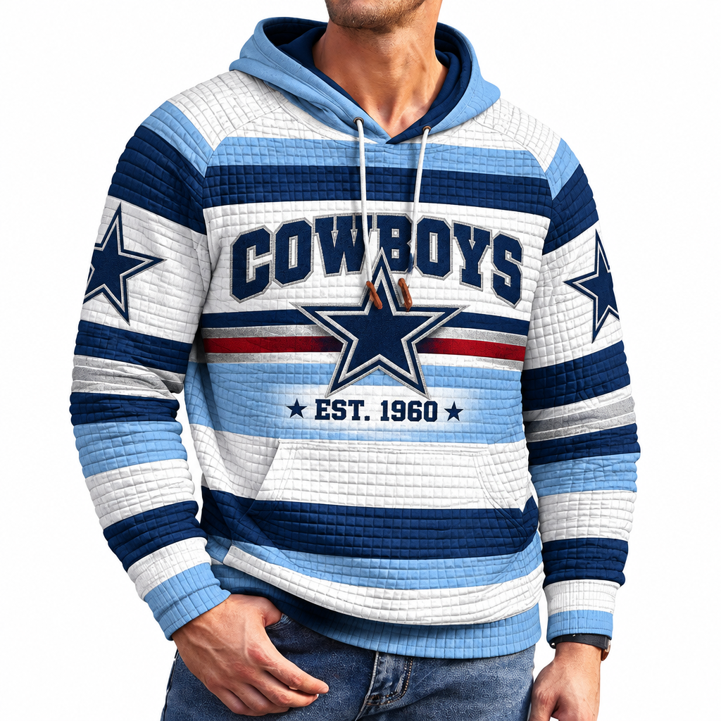 Rugby-print Hoodie