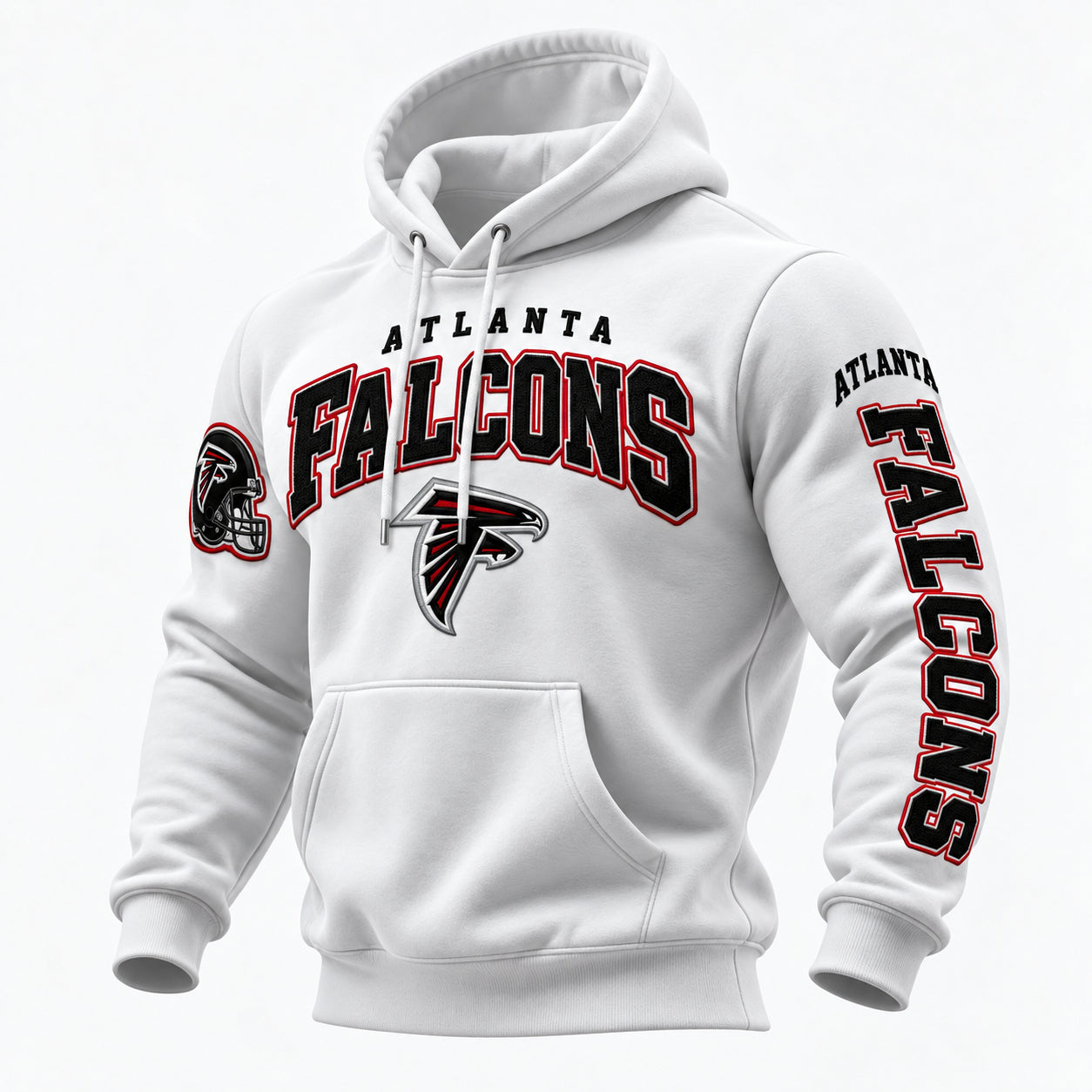 Rugby-print Hooded Sweatshirt