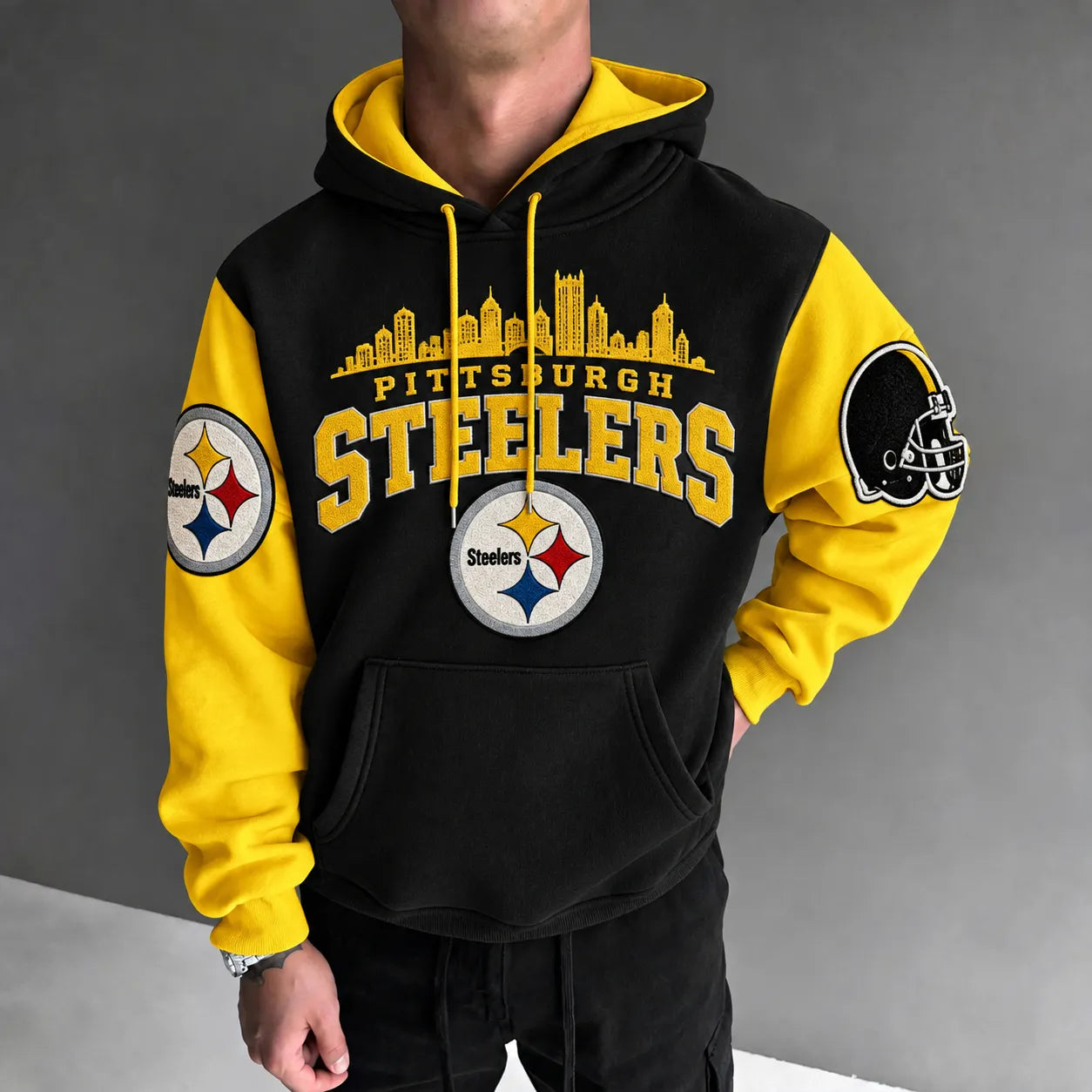 Rugby-print Hoodie