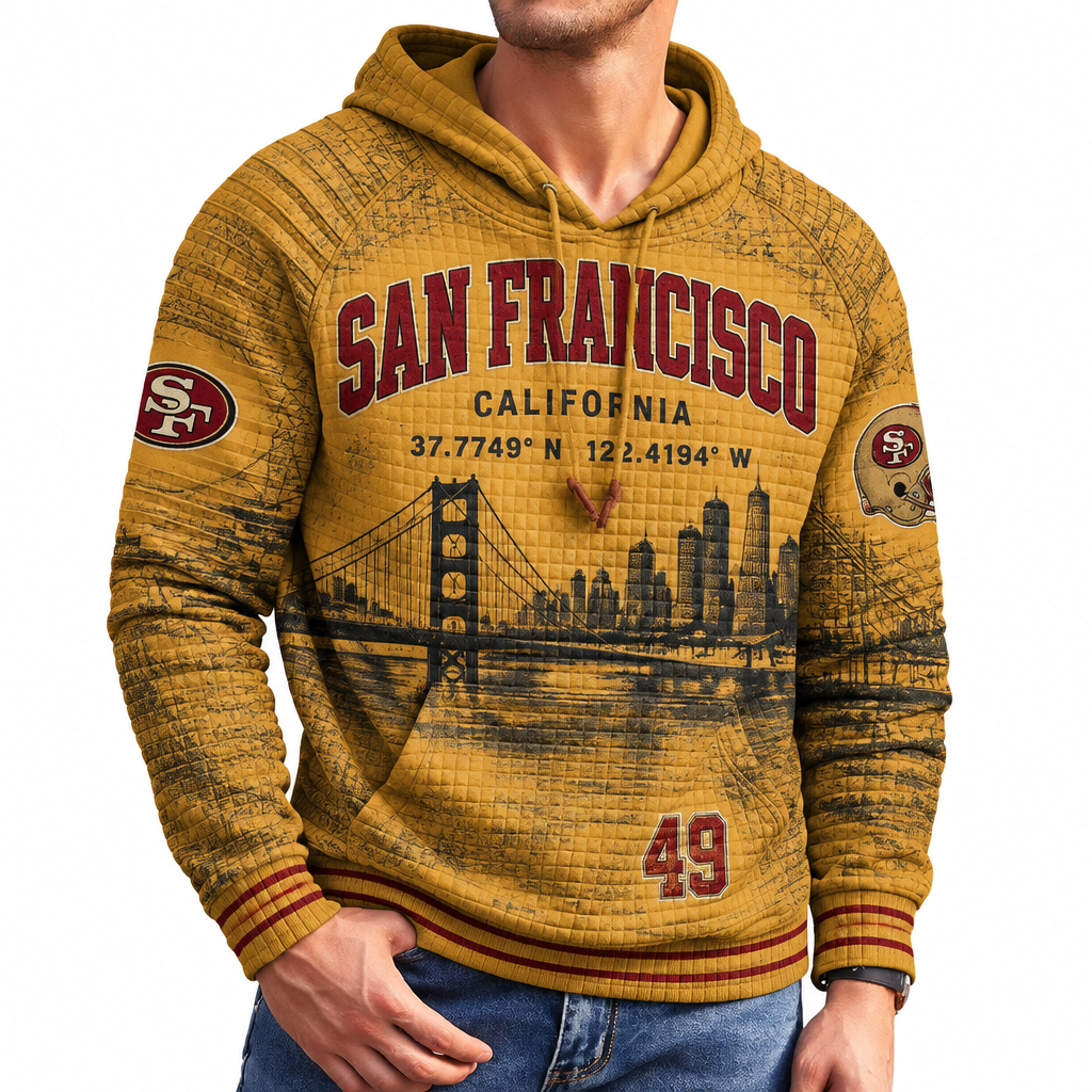 Rugby-print Hoodie