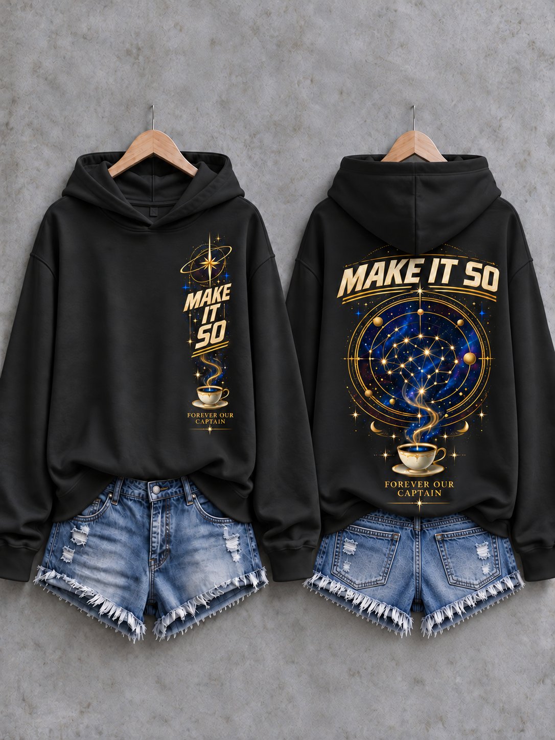 Women's Casual Commemorative-Edition Print Hoodie