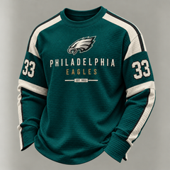Rugby-print Hoodie