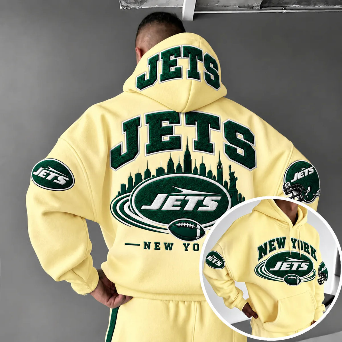 Rugby-print Hoodie