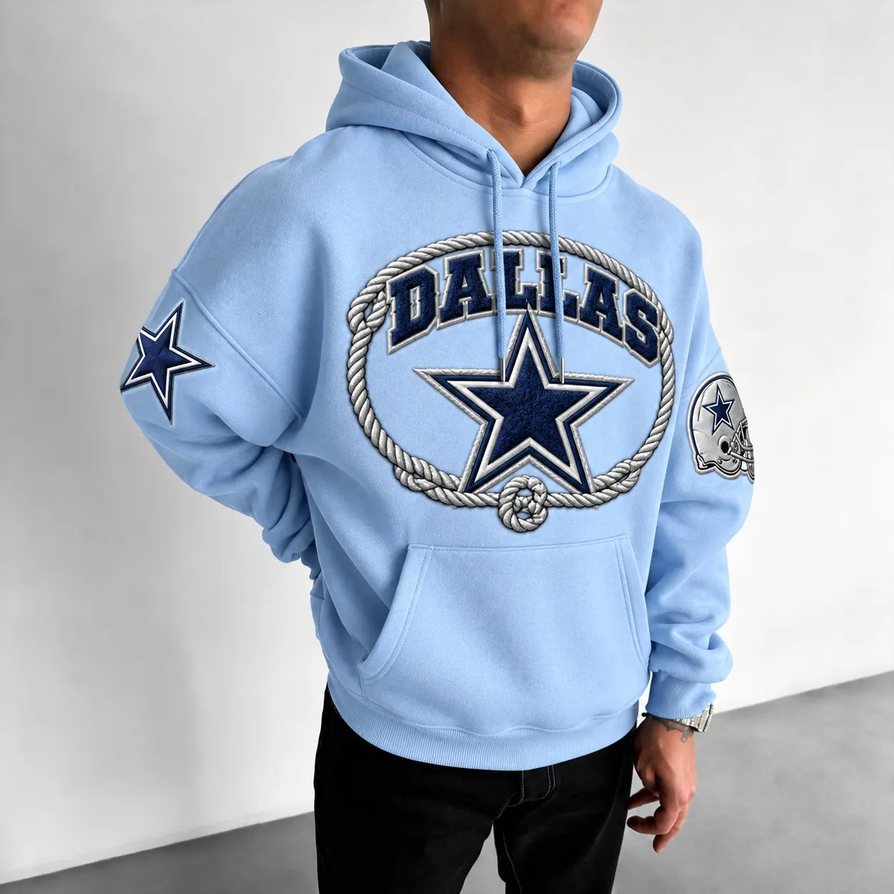 Rugby-print Hoodie