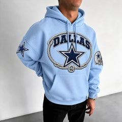 Rugby-print Hoodie
