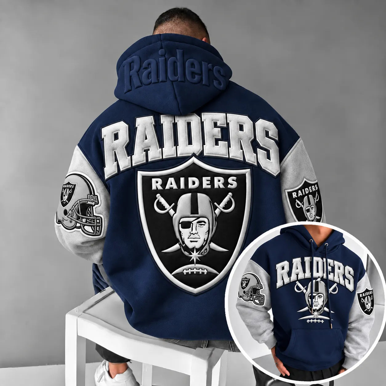 Rugby-print Hoodie